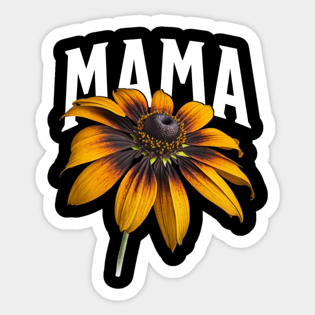 Women's Sunflower Mama – Cute Floral Mom Life Sticker by ArtistTee ⭐⭐⭐⭐⭐